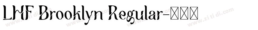 LHF Brooklyn Regular字体转换
